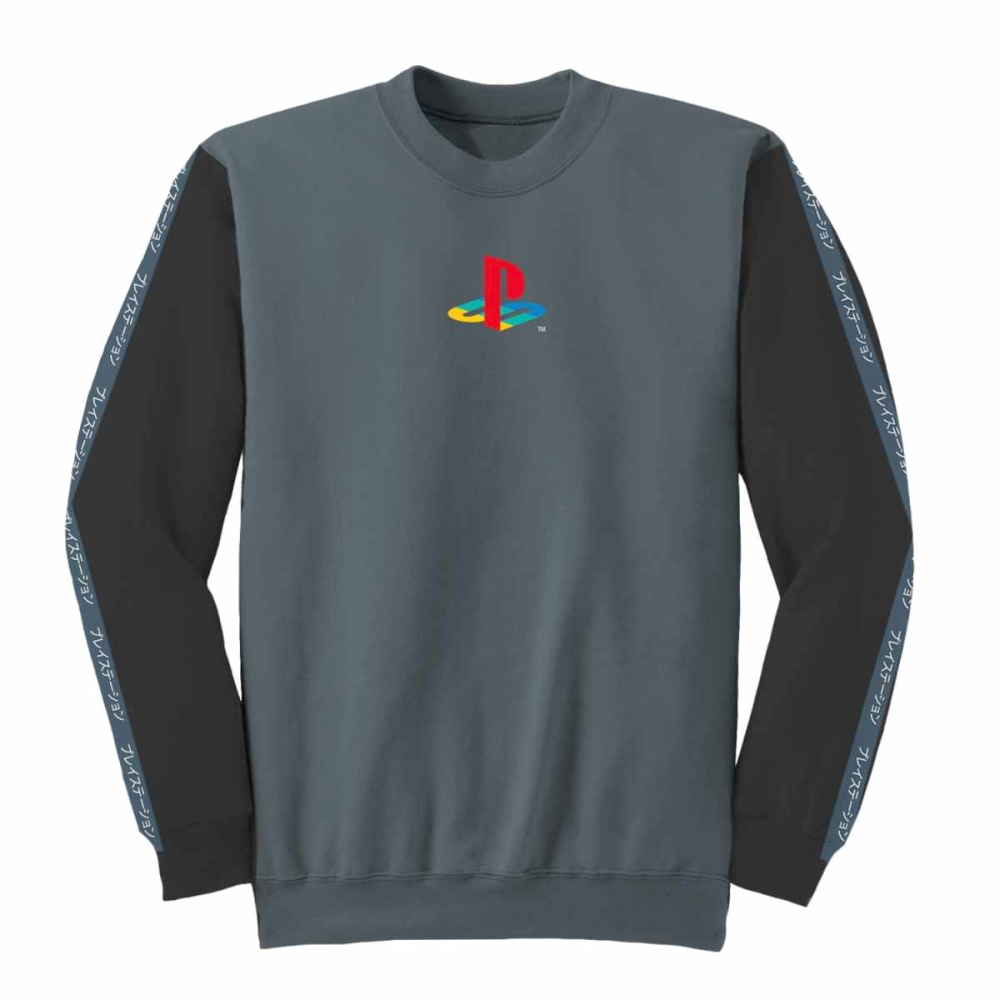 PlayStation - Japanese Text Sweater - Grey/Black